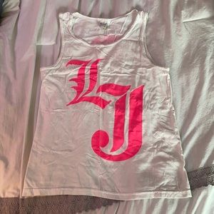 top gun lady jags white tank top